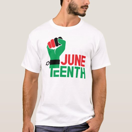 T-shirt Juneteenth 1865 Jour de la liberté (Devant)