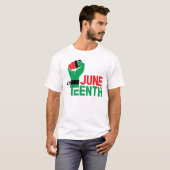 T-shirt Juneteenth 1865 Jour de la liberté (Devant entier)