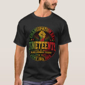 T-shirt Juneteenth 1865 Jour de l'émancipation (Devant)