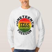 T-Shirt Juneteenth 1865 liberté (Devant)