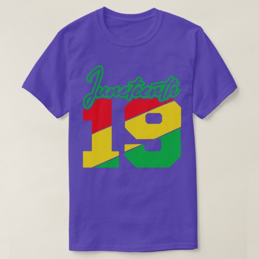 T-SHIRT JUNETEENTH 1865 PRIDE NOIRE LIBERTÉ (Design devant)