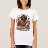 T-shirt Juneteenth « Alimenté par le café et la li (Devant)