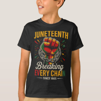 T-shirt Juneteenth Brisant Chaque Chaîne Depuis 1865 Liber
