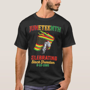 T-shirt Juneteenth célébrant la liberté noire 6 19 1865
