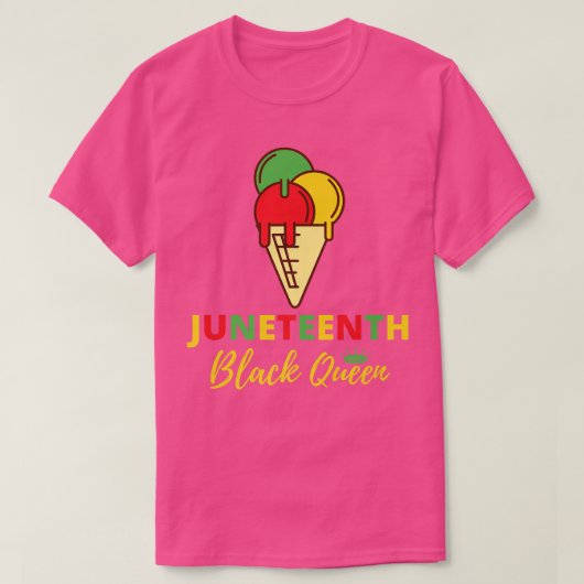 T-shirt Juneteenth Celebrating Black Freedom Ice Cream Lov (Design devant)