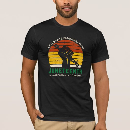 T-Shirt Juneteenth Célébration de la Liberté (Devant)
