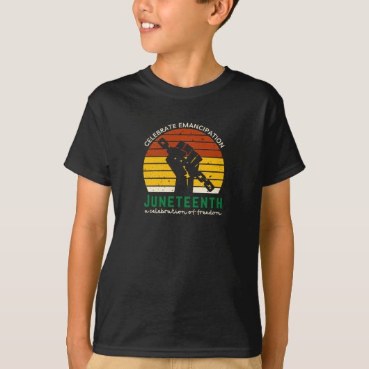 T-Shirt Juneteenth Célébration de la Liberté (Devant)