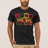 T-shirt JUNETEENTH Celebration Histoire noire Puissance no (Devant)