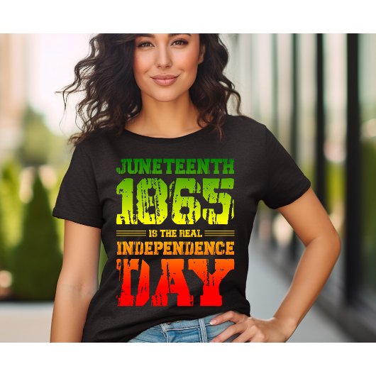 T-shirt Juneteenth est le véritable jour de l'indépendance