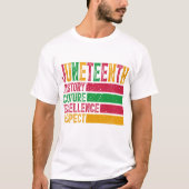 T-shirt Juneteenth - Histoire des Noirs (Devant)