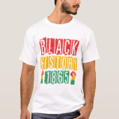T-shirt Juneteenth - Histoire des Noirs (Devant)