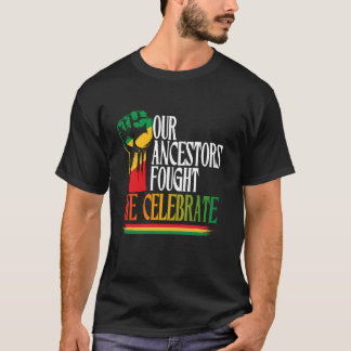 T-shirt Juneteenth Mois de l'Histoire des Noirs Célébrant 