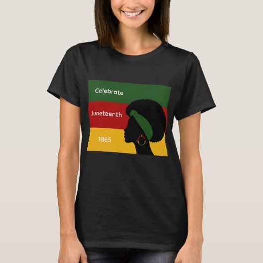 T-Shirt Juneteenth pour femmes (Devant)
