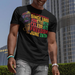 T-shirt Juneteenth Une Journée De Souvenir Liberté Noire