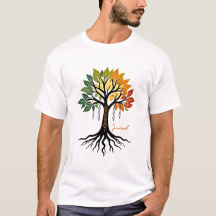 T-shirt ๋ Junetten arbre et chaînes.