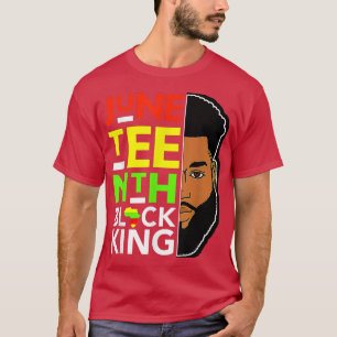 T-shirt Junetten Black King Père Papa Hommes Fils garçons