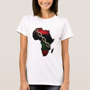 T-shirt Junetten chaîne brisée formant la forme d'Afri