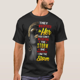 T-shirt Junetten Je Suis La Tempête Black Women Historien