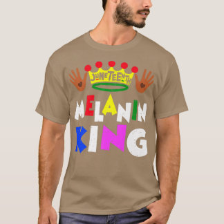 T-shirt Junetten Melanin King EmancipDay Black Pri