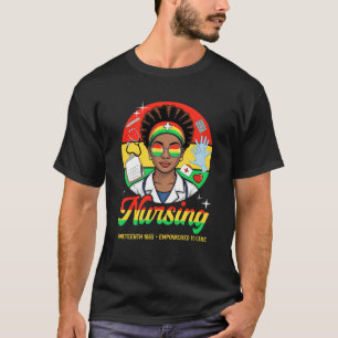 T-shirt Junetten Nurse Pride Afro American Healthcare Wo