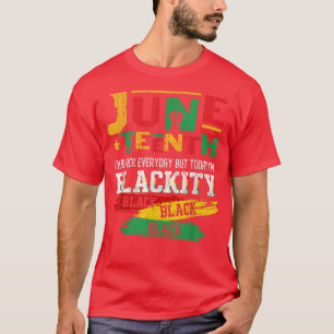 T-shirt JunetXVII Je suis Blackity Black Power African Ame