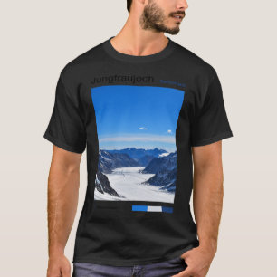 T-shirt Jungfraujoch Travel Art - Souvenir de ski suisse S