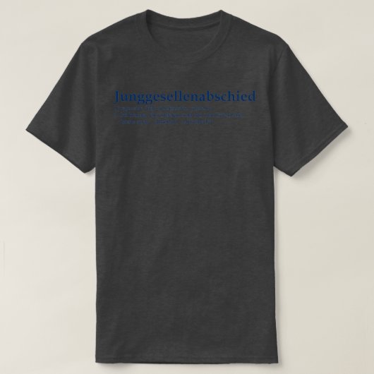 T-shirt Junggesselnabschied (Design devant)