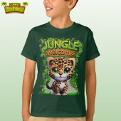 T-shirt jungle bienvenue léopard faune kitty cat kitten 🐆