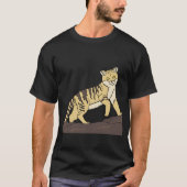 T-shirt Jungle Cat Majestic Walk Noir (Devant)