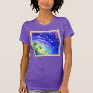T-shirt Jungle dansante colorée dans le ciel. Commandez dè