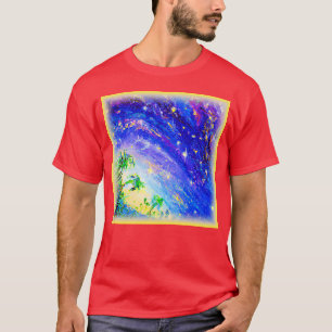 T-shirt Jungle dansante colorée dans le ciel. Commandez dè