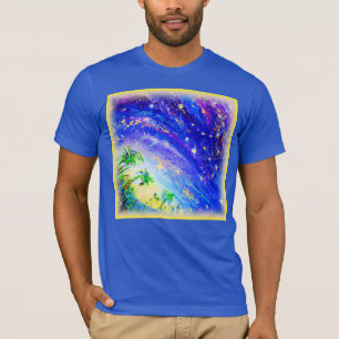 T-shirt Jungle dansante colorée dans le ciel. Commandez dè