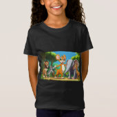 T-Shirt Jungle Joyride Adventure - Zoo Train Expedition (Devant)