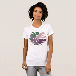 T-shirt Jungle Moderne Feuilles Colorées de Monstera Tropi