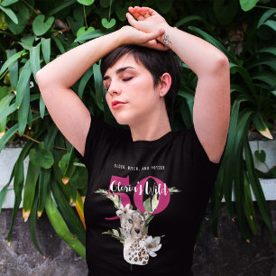 T-shirt Jungle sauvage léopard rose 50e anniversaire drôle