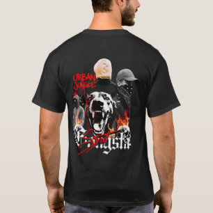 T-shirt Jungle Urbain – Graphique de Survie dans la Rue Re