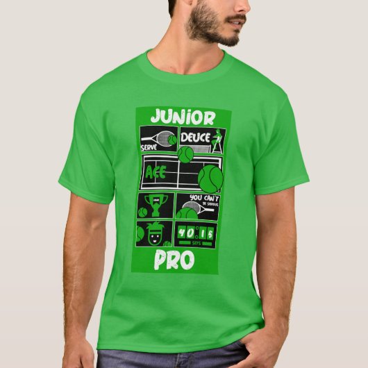 T-shirt Junior Ado Boy Tennis Player (Devant)