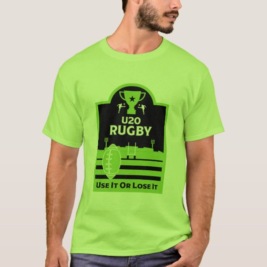 T-shirt Junior de joueurs de rugby de moins de 20  (Devant)