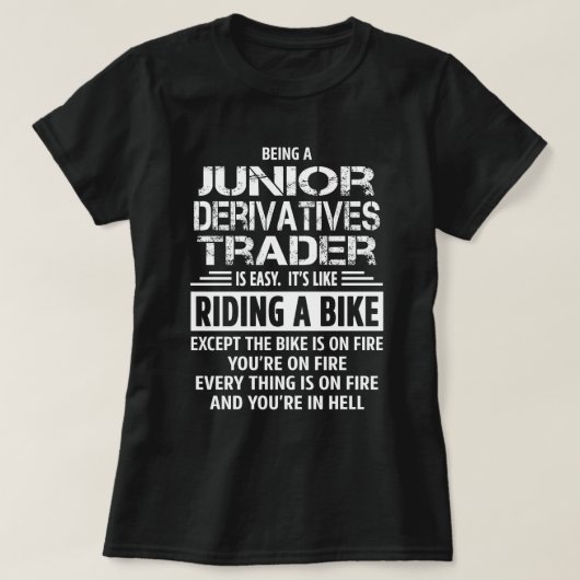 T-shirt Junior Derivatives Trader (Design devant)