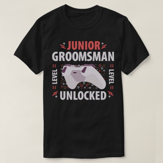 T-shirt Junior Groomsman Jeu Vidéo Mariage (Design devant)