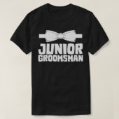 T-shirt Junior Groomsman Jr Groomsman Bow Cravate Mariage (Design devant)