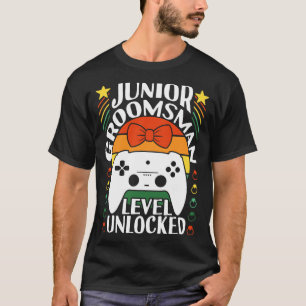 T-shirt Junior Groomsman Level Unlock Wedding Party