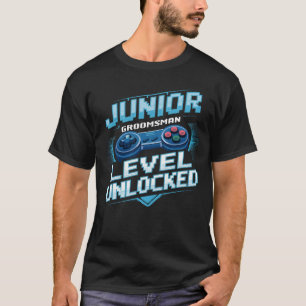 T-shirt Junior Groomsman Niveau Déverrouillé Mariage Party