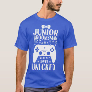 T-shirt Junior Groomsman Niveau Déverrouillé Mariage Party