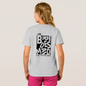 T-shirt Junior Jr. Bridesmaid, mariage (Dos entier)
