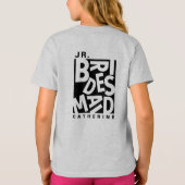T-shirt Junior Jr. Bridesmaid, mariage (Dos)