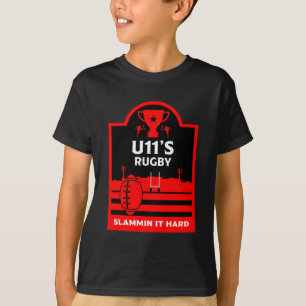 T-Shirt Junior Junior De Joueurs De Rugby U11