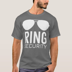 T-shirt Junior Ring Sécurité Mariage ID de la fête Étiquet