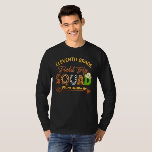 T-shirt Junior Students School Zoo Field Trip Squad Matchi (Devant entier)