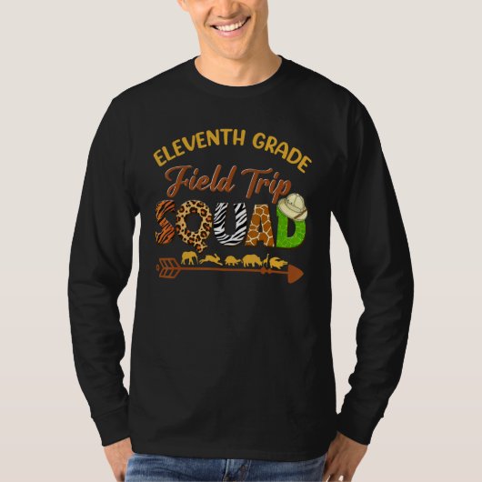 T-shirt Junior Students School Zoo Field Trip Squad Matchi (Devant)